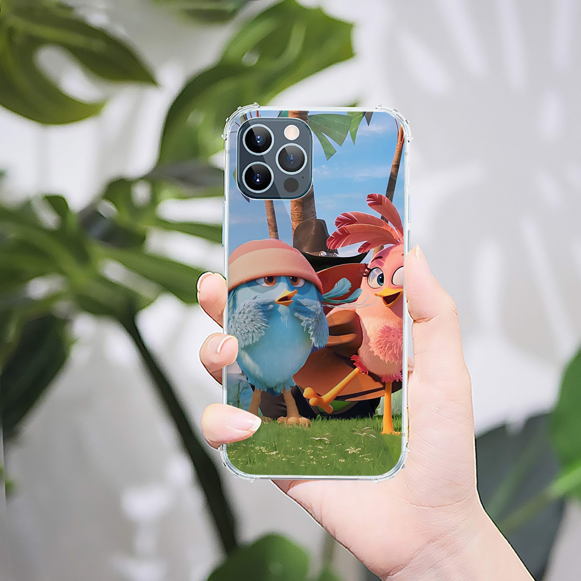 （画像用） Angry Birds アングリーバード 【iPhone 12シリーズ対応】透明スマホケース（クリアソフトケース）